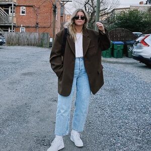 Source Unknown Chocolate Brown Blazer